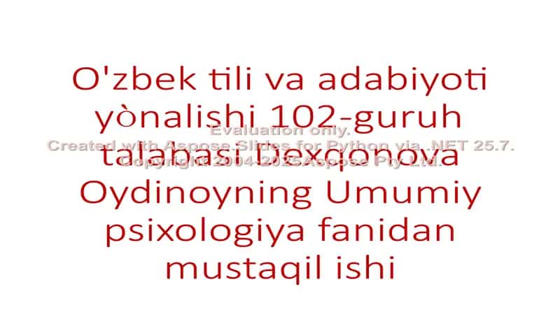 Oila psixologiyasi 1