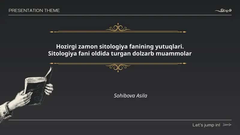 Hozirgi zamon sitologiya fanining yutuqlari 1