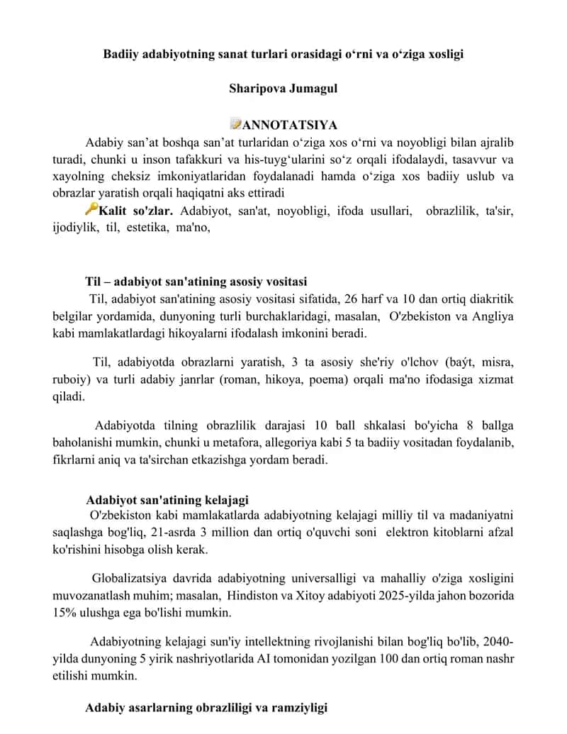 Adabiy san'at turlari 1