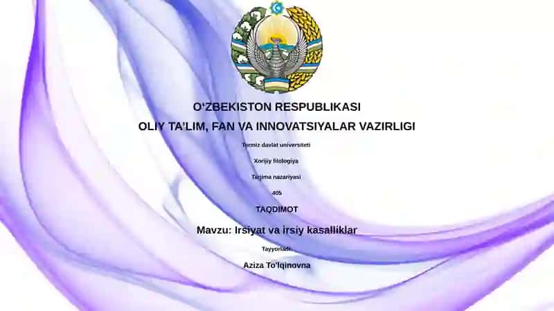Irsiyat va irsiy kasalliklar