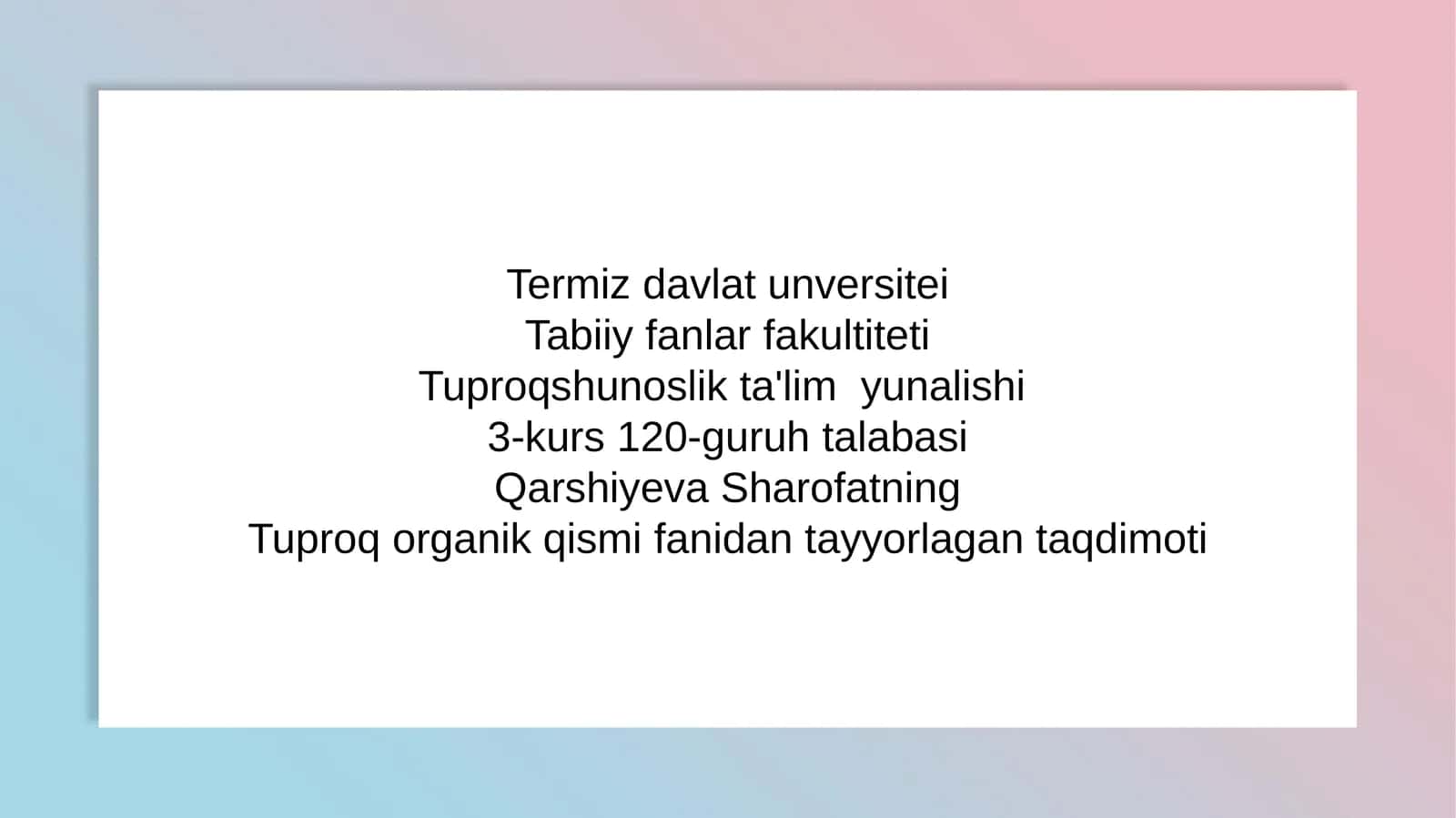 Tuproq Strukturasi (Donadorligini Tiklash va Saqlash Tartibi) 1