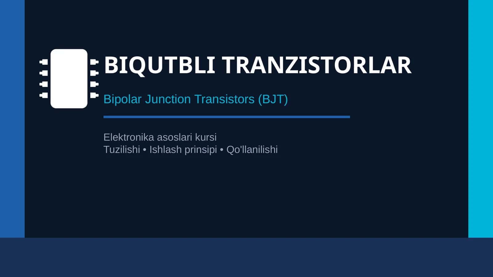 Biqutbli transiztorlar 1