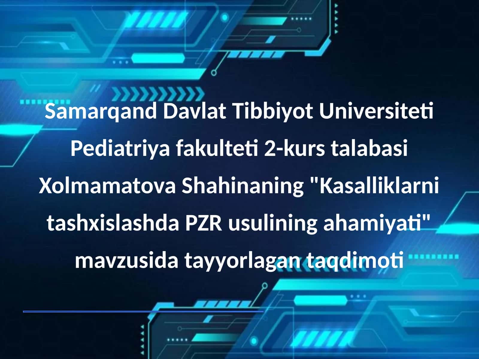 Kasalliklarni tashxislashda PZR usulining ahamiyati 1