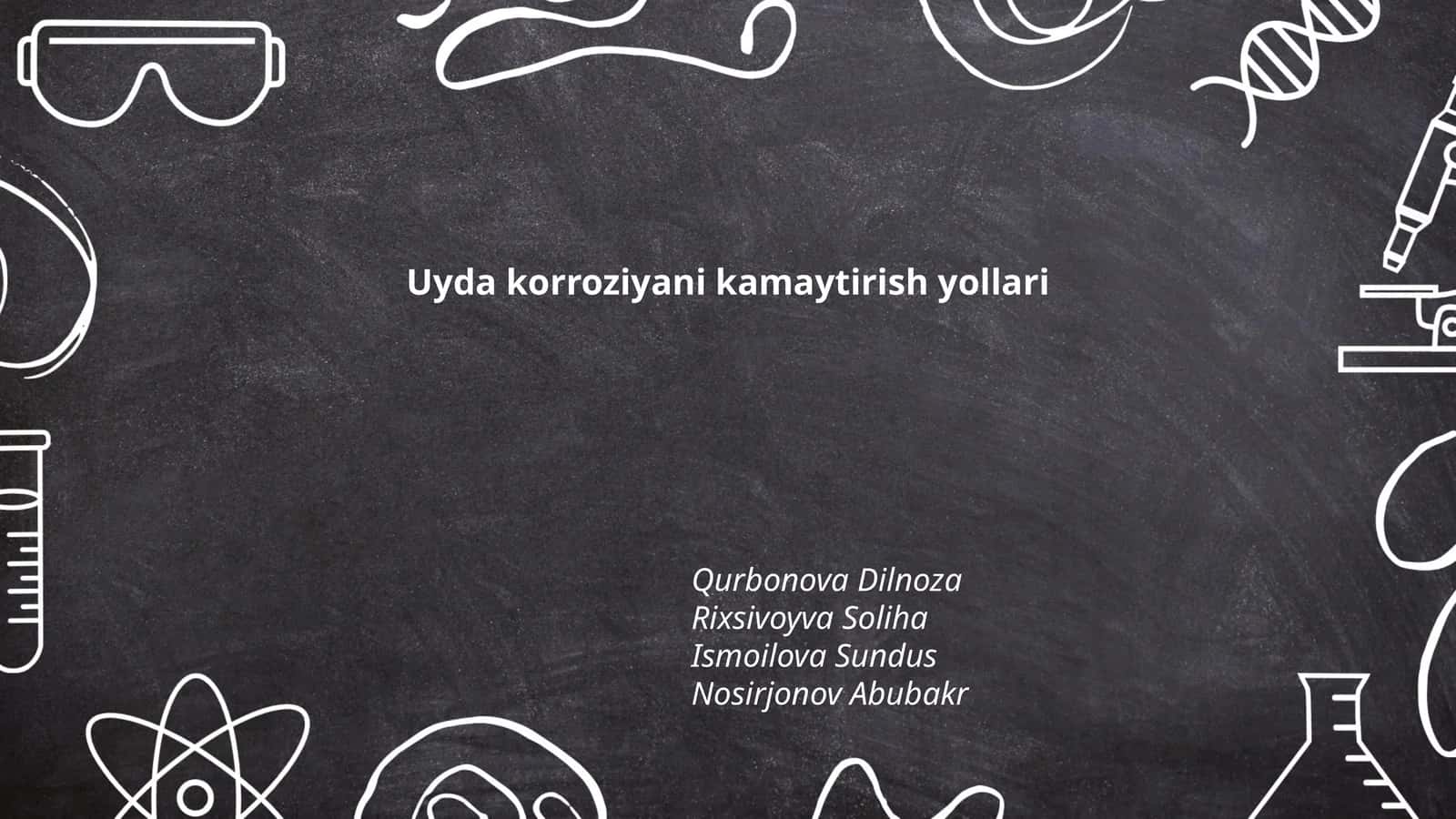 Uyda korroziyani kamaytirish yollari 1