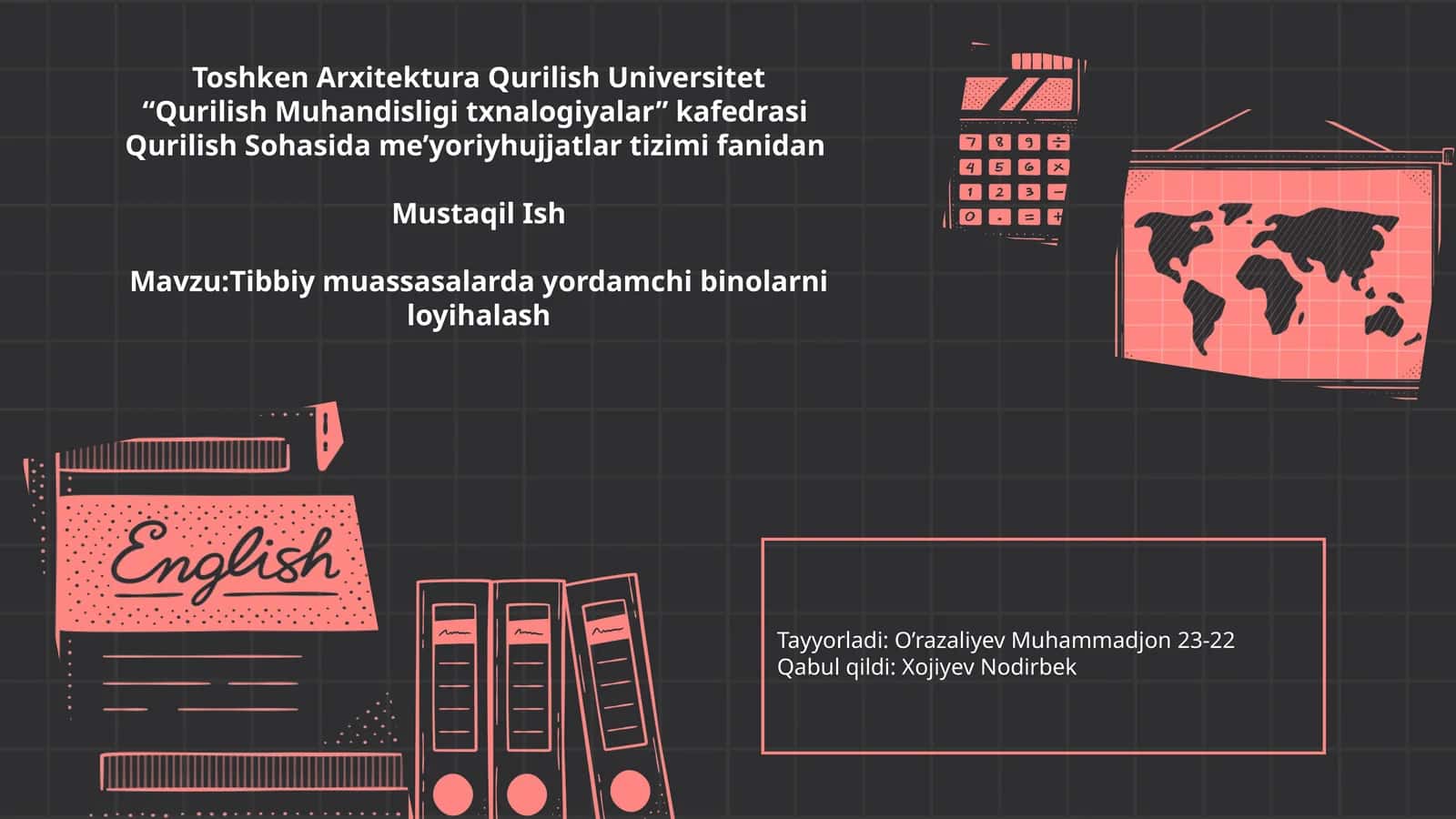 Tibbiy muassasalarda yordamchi binolarni loyihalash 1