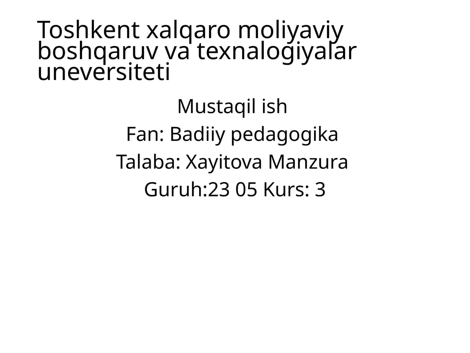 Toshkentxalqaro moliya va boshqaruv texnologiyalari universiteti 1