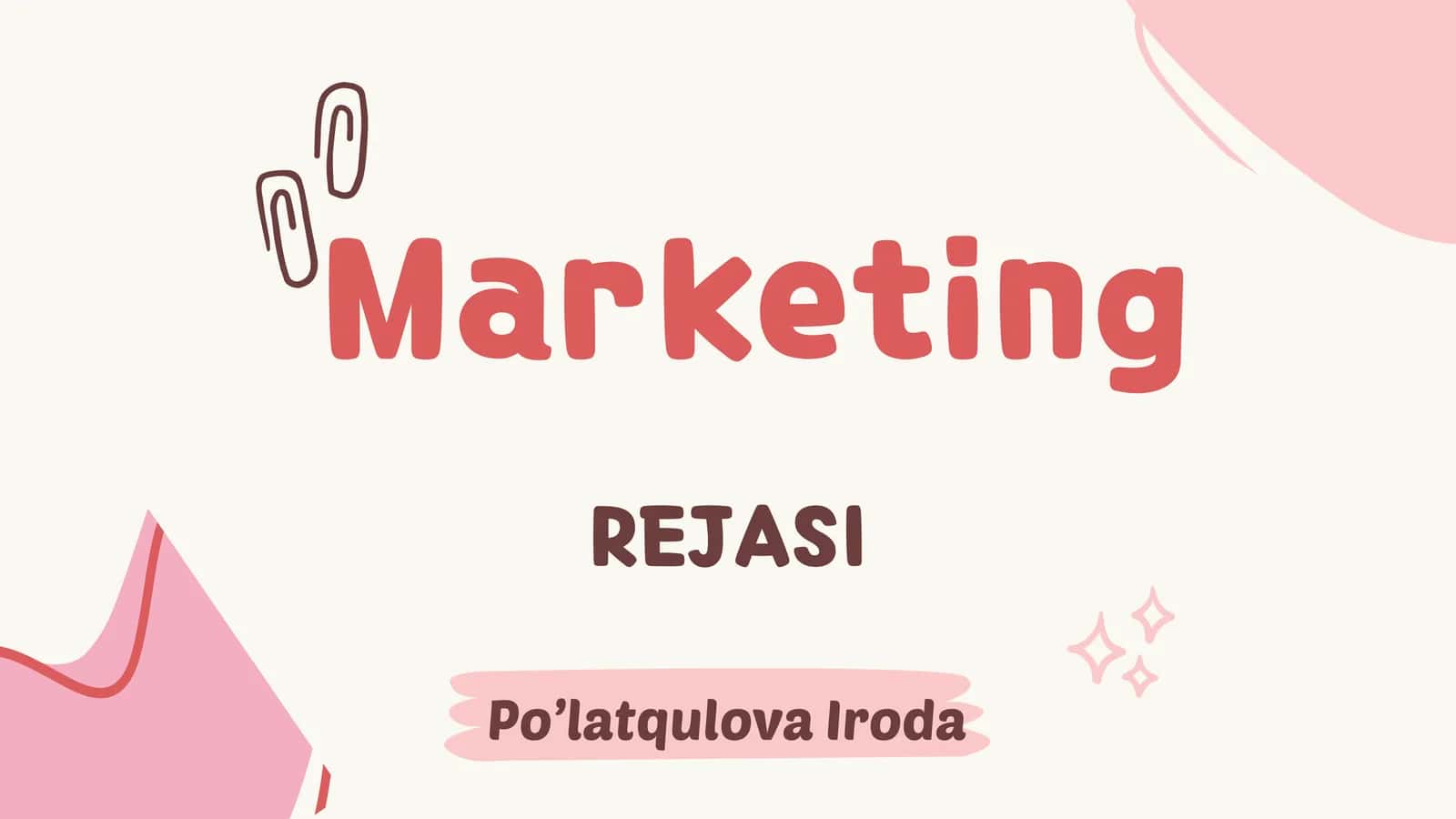 Marketing REJASI 1