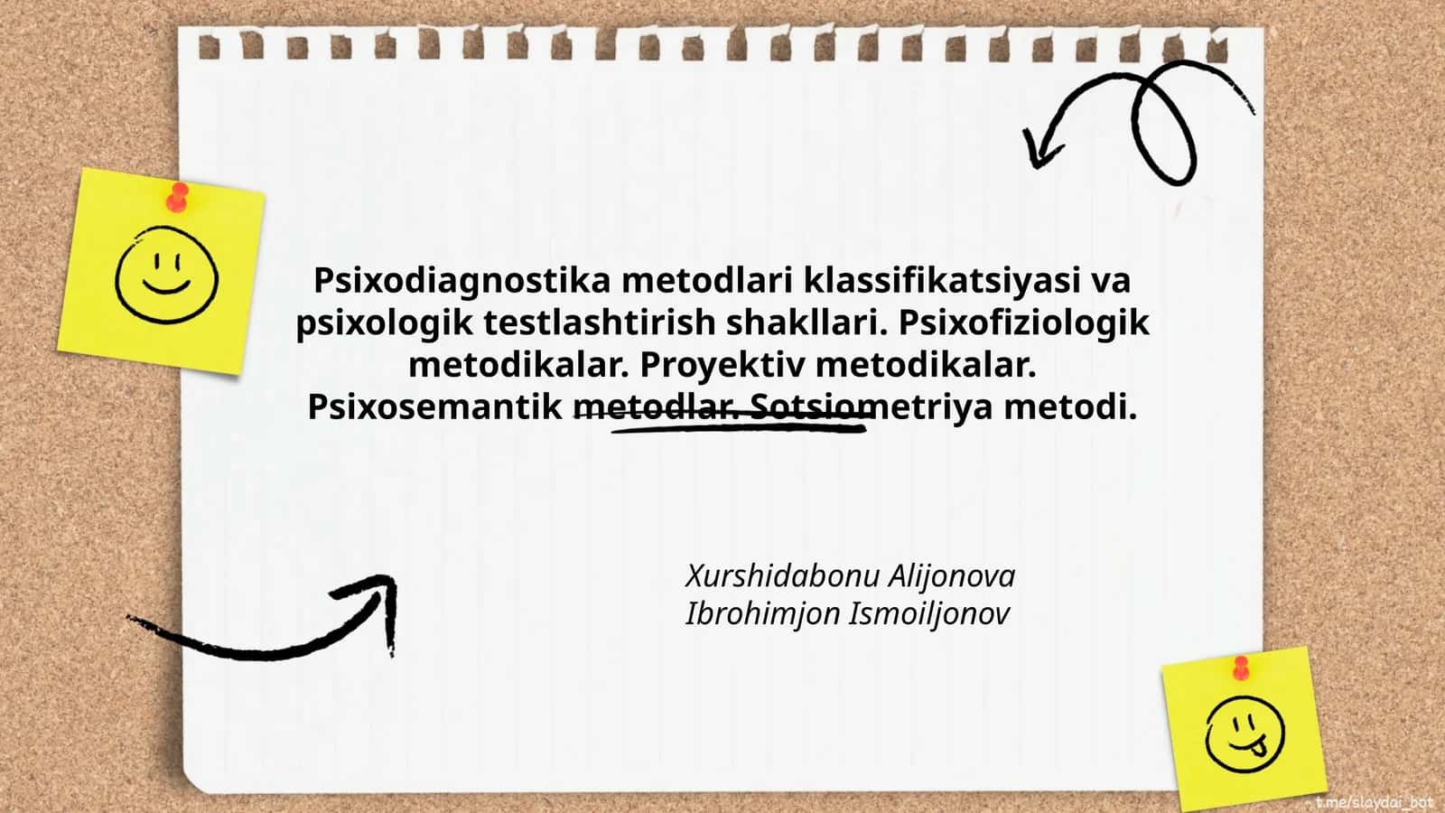 Psixodiagnostika Metodlari Klassifikatsiyasi va Psixologik Testlashtirish Shakllari 1