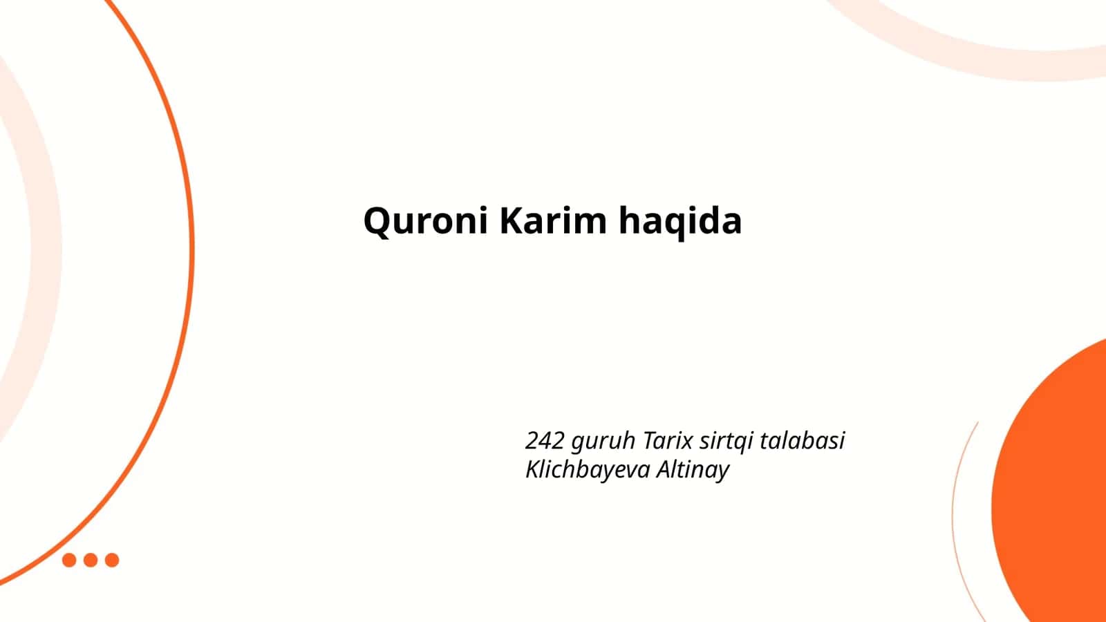 Quroni Karim haqida 1