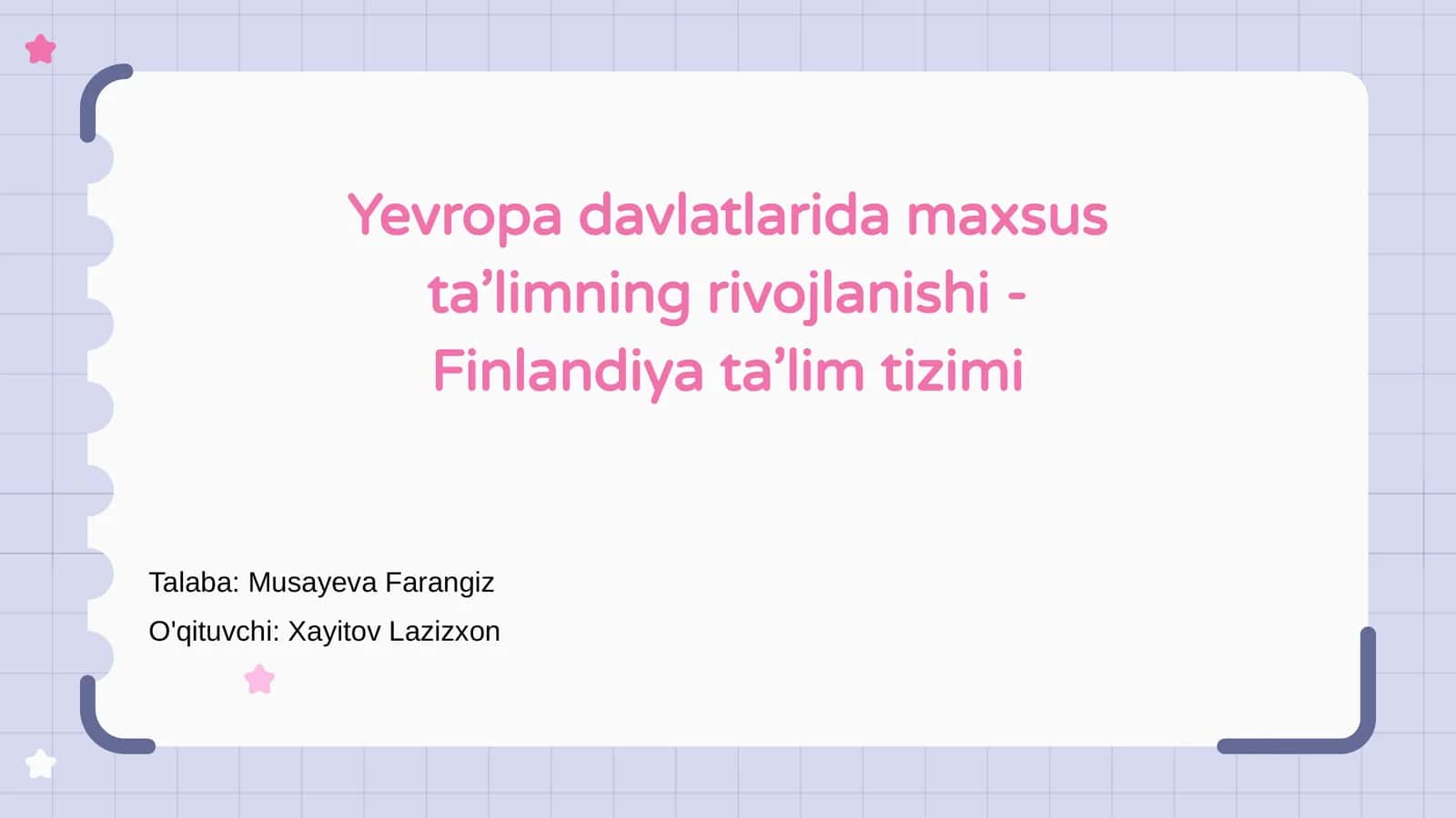 Finlandiya ta’lim tizimi 1