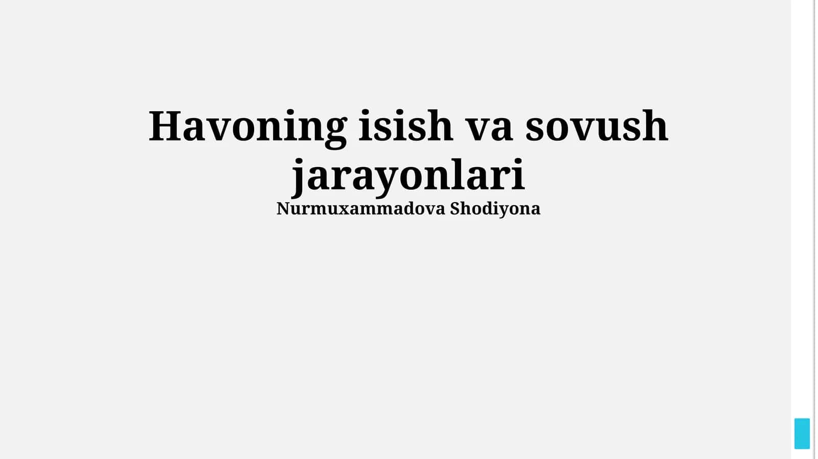 Zamonaviy Isitish va Sovutish Texnologiyalari 1