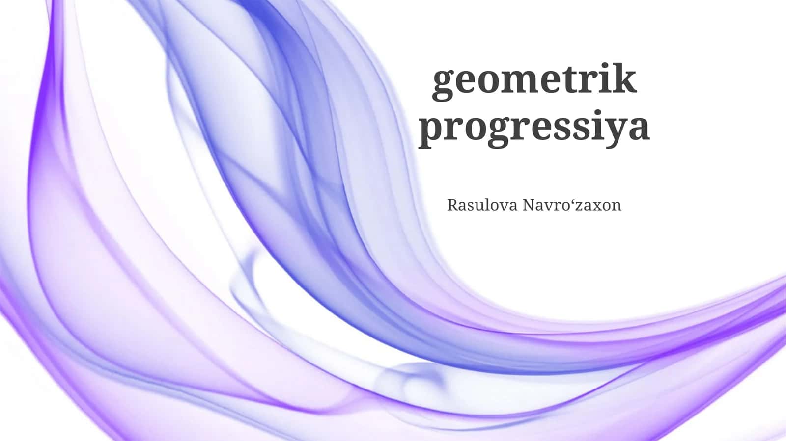 Geometrik progressiya: Ta'rif va asosiy tushunchalar 1