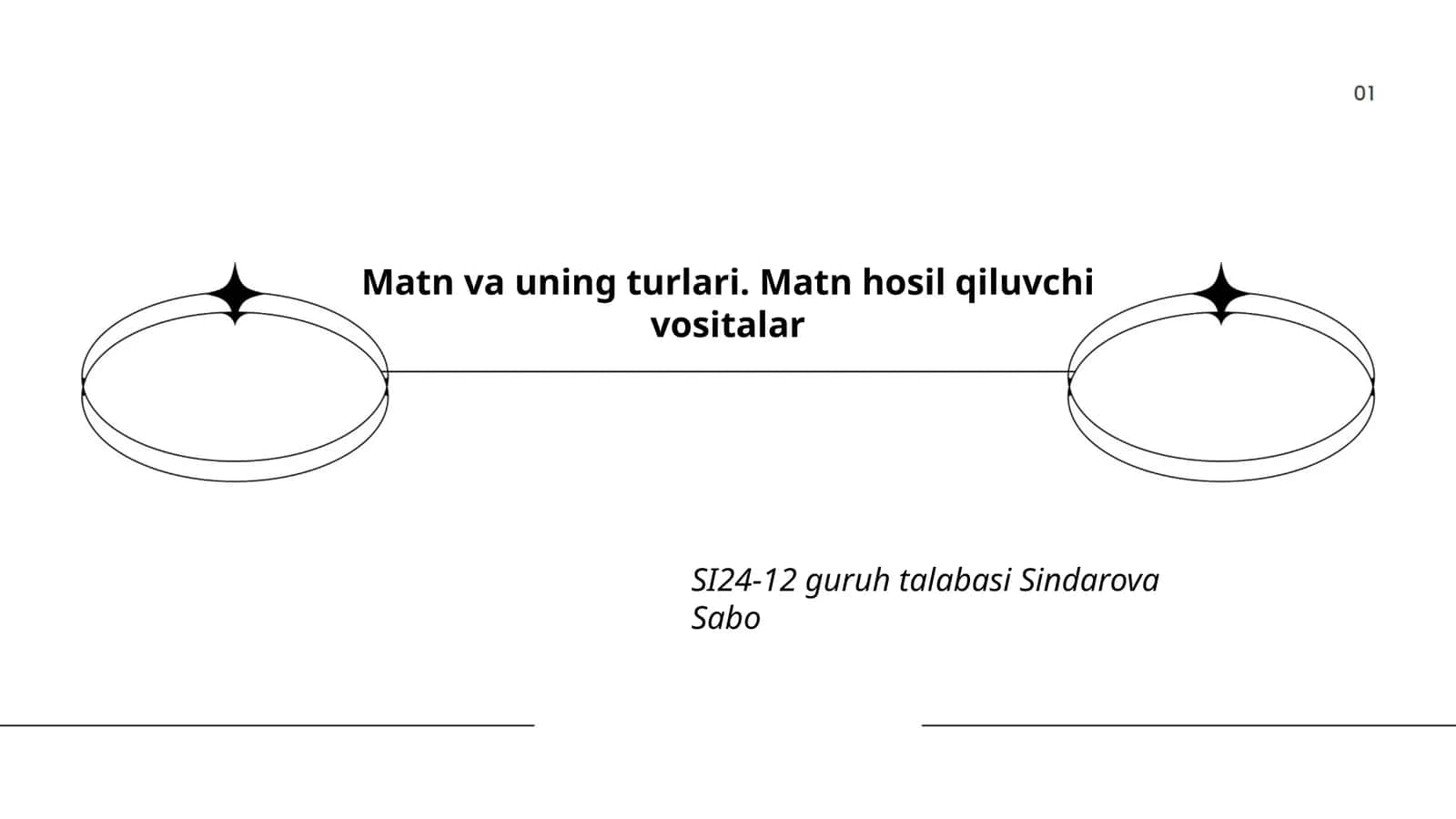 Matn va uning turlari 1