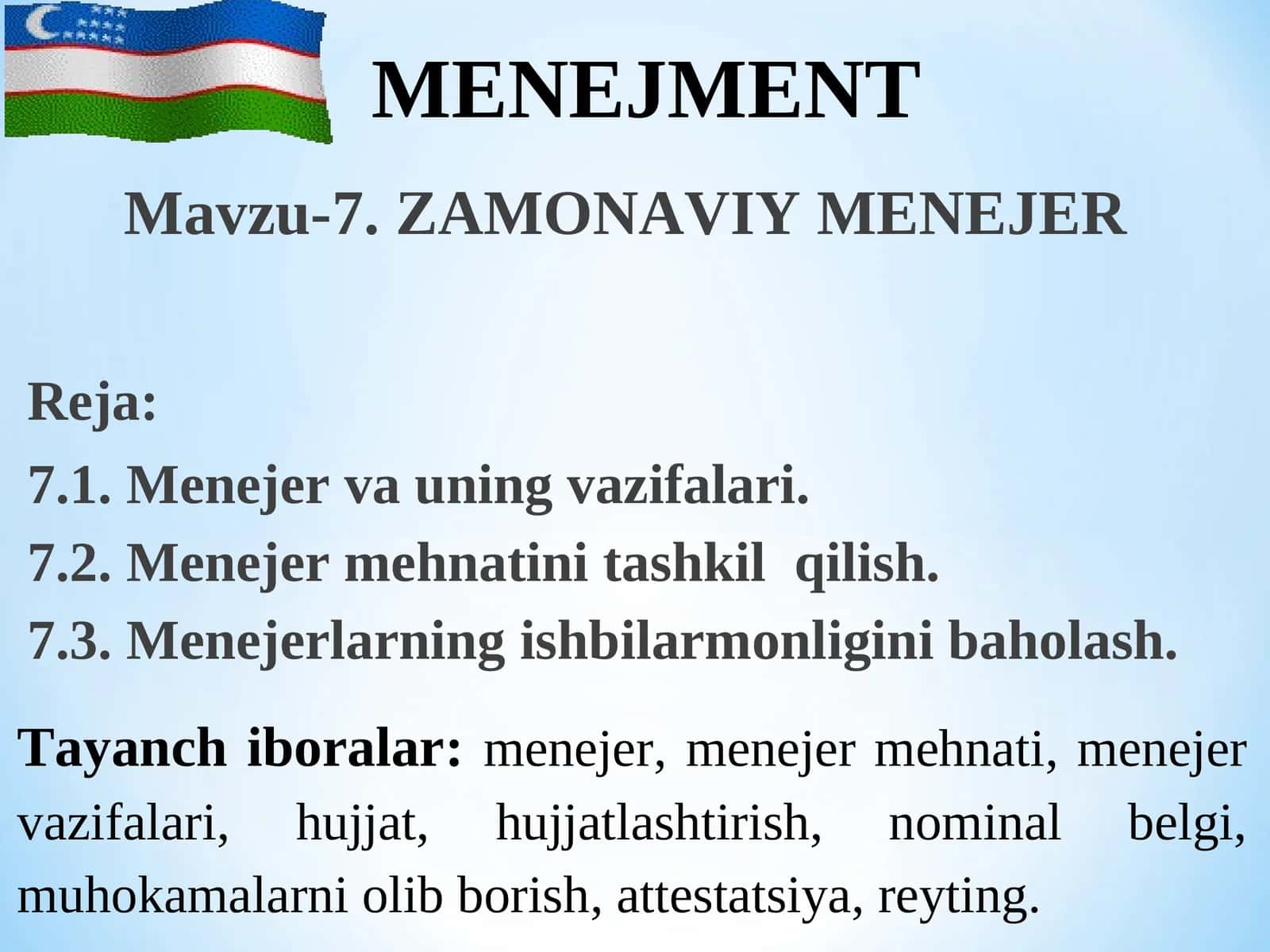 ZAMONAVIY MENEJER 1