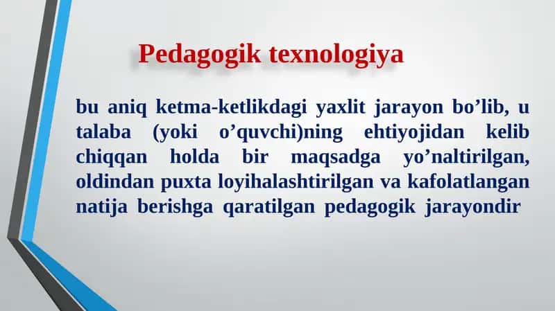 Pedagogik texnologiya 1