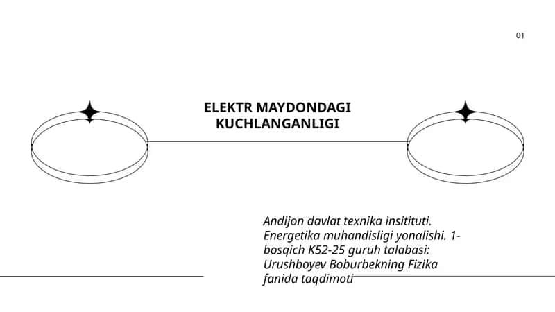 ELEKTR MAYDONDAGI KUCHLANGANLIGI 1