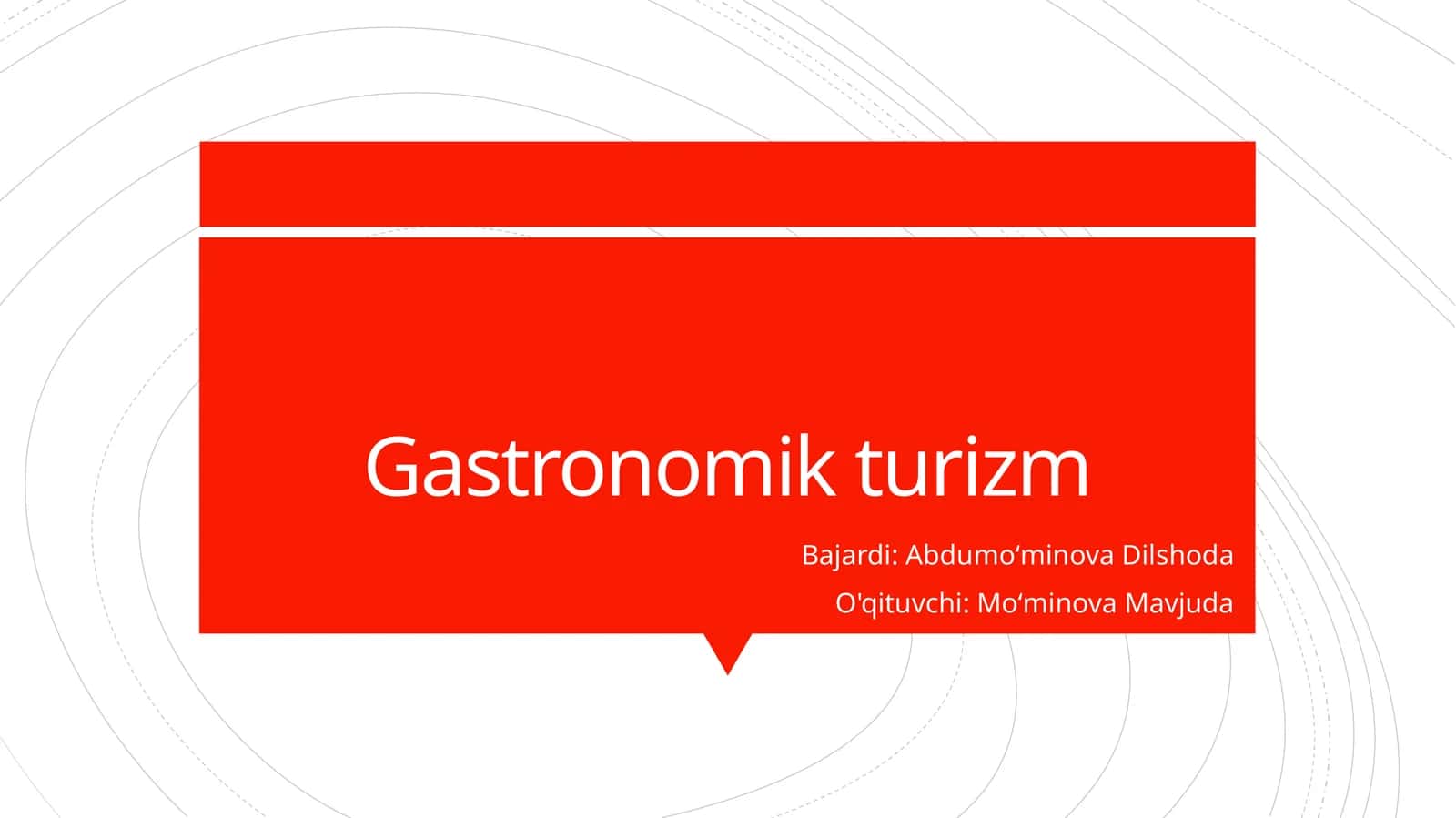 Gastronomik turizm 1