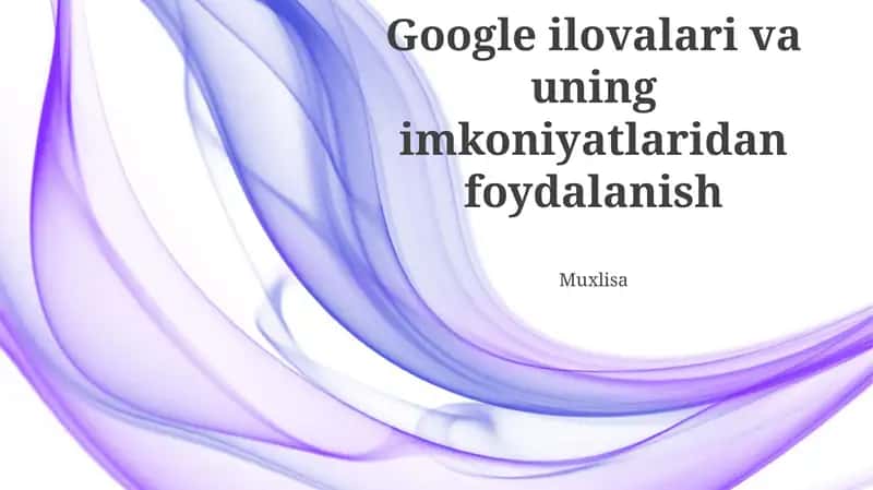 Google Ilovalari 1