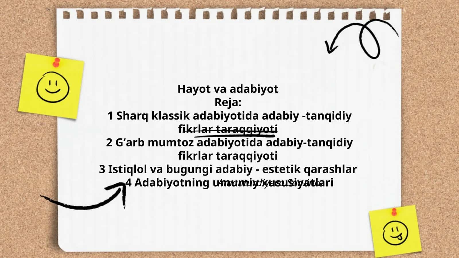 Hayot va adabiyot 1