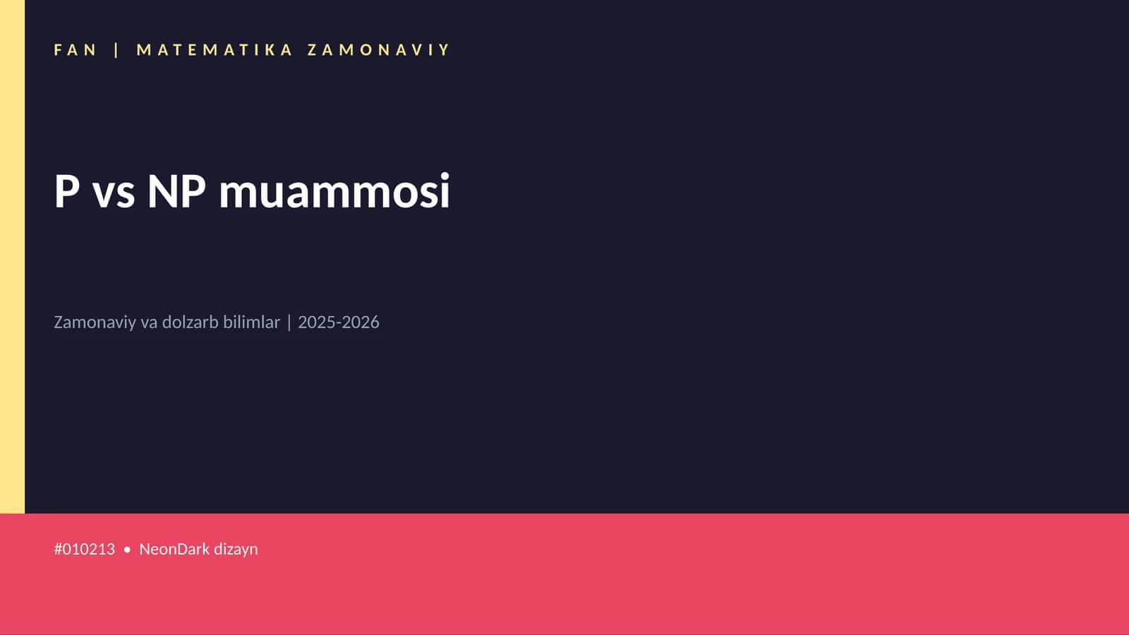 MATEMATIKA ZAMONAVIY 1