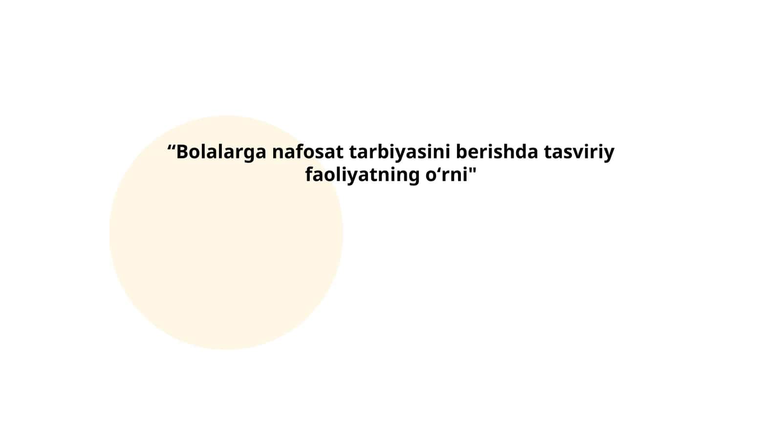 Tasviriy faoliyatning bolalar nafosat tarbiyasiga taʼsiri 1