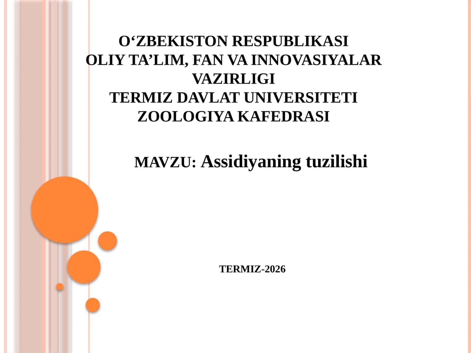 Assidiyaning tuzilishi 1
