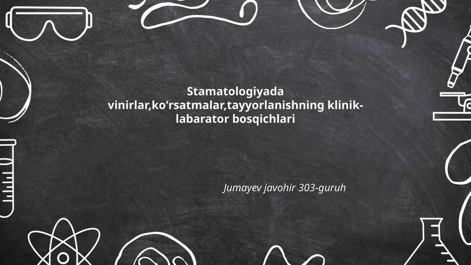 Stomatologiyada vinirlar, koʻrsatmalar, tayyorlanishning klinik-labarator bosqichlari 1