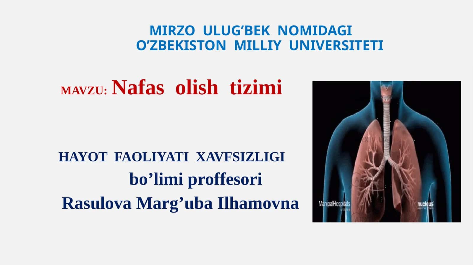Nafas olish tizimi 1