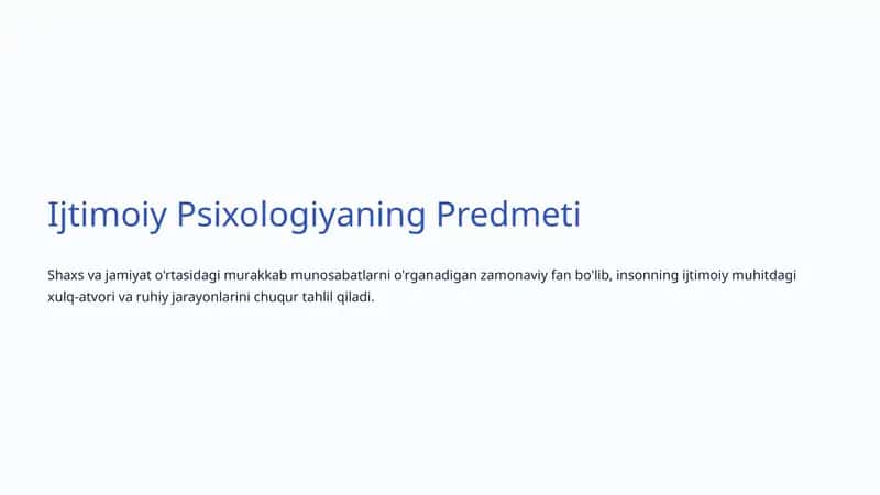 Ijtimoiy Psixologiya 1