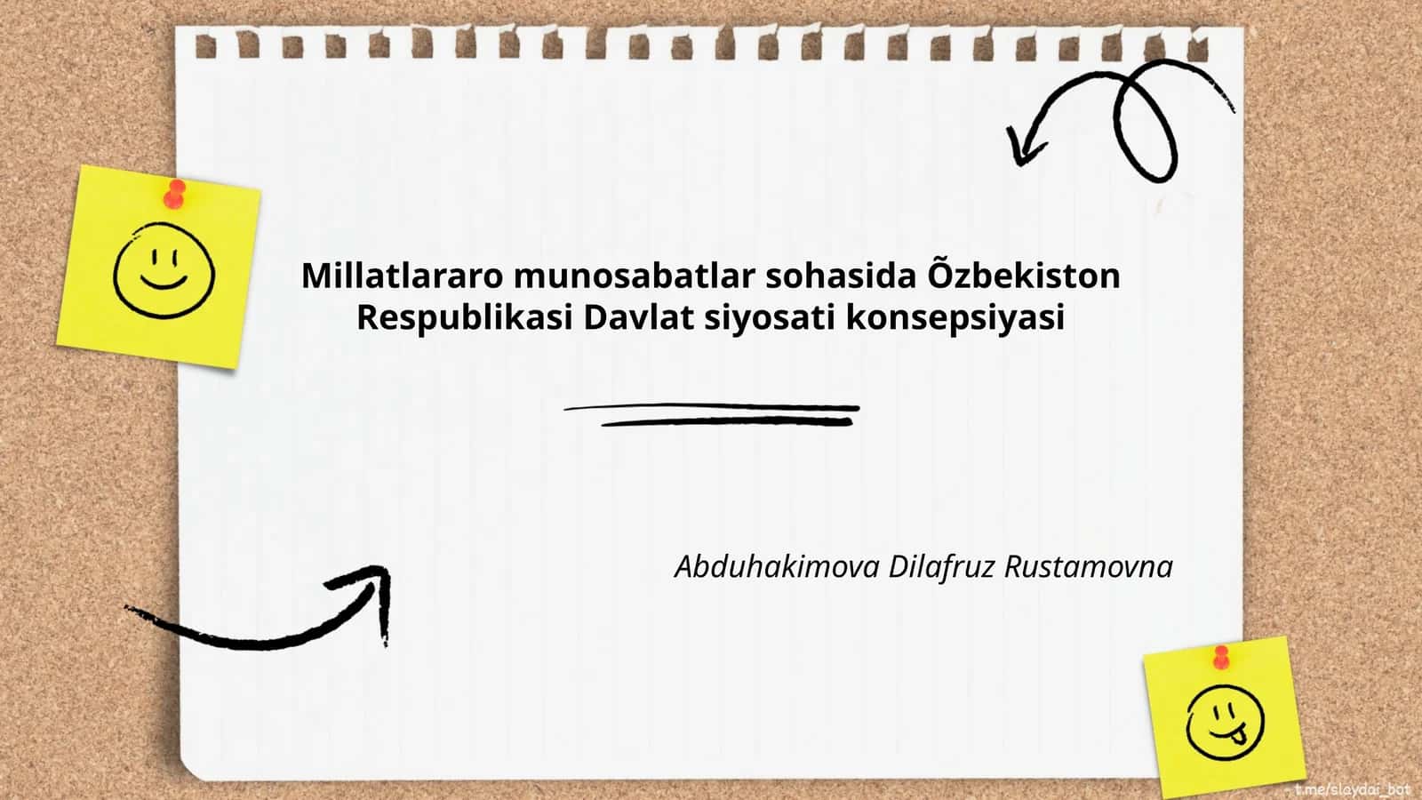 Millatlararo munosabatlar sohasida Õzbekiston Respublikasi Davlat siyosati konsepsiyasi 1