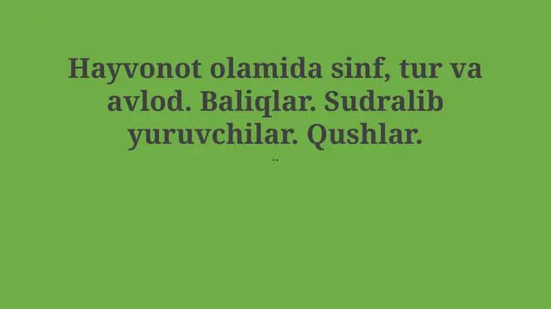 Biologik xilma-xillik, ekologik ahamiyat va saqlash muammolari 1