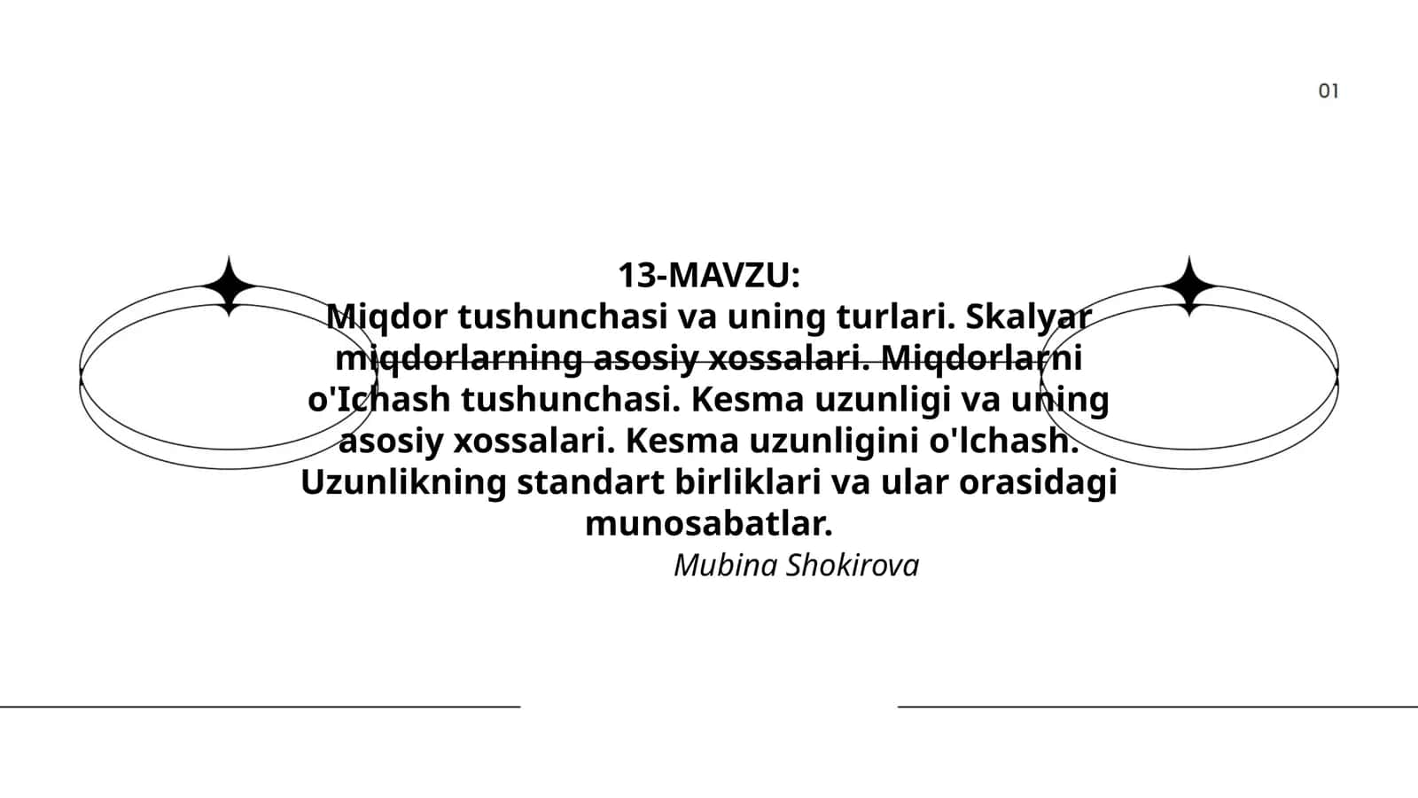 Miqdor tushunchasi va uning turlari 1