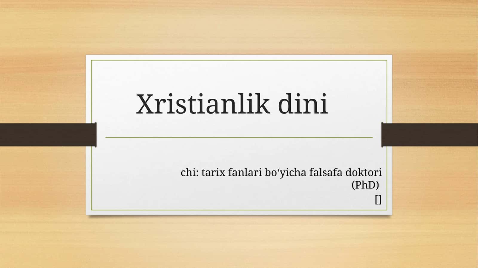 Xristianlik dini 1