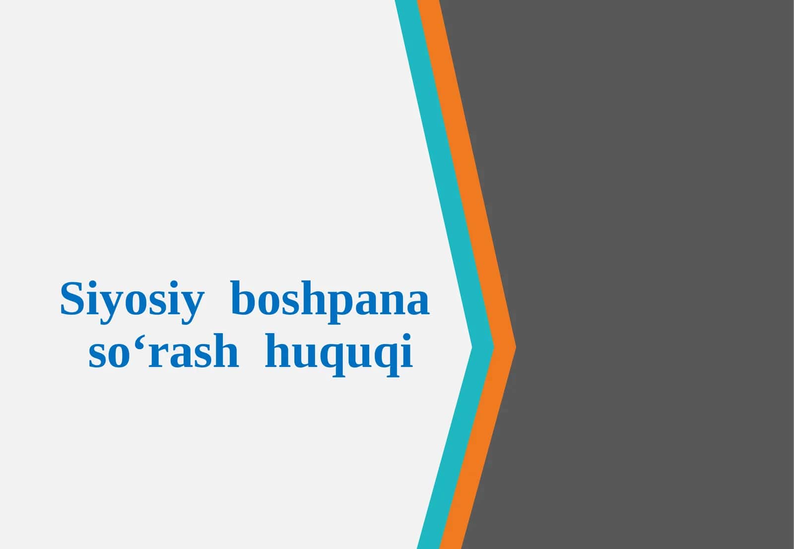 Siyosiy-boshpana so‘rash huquqi 1