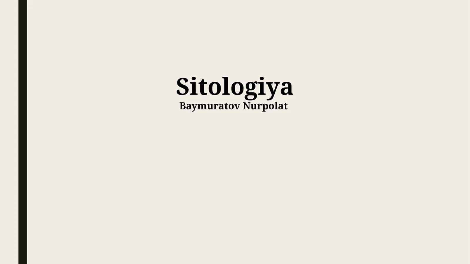 Sitologiya 1