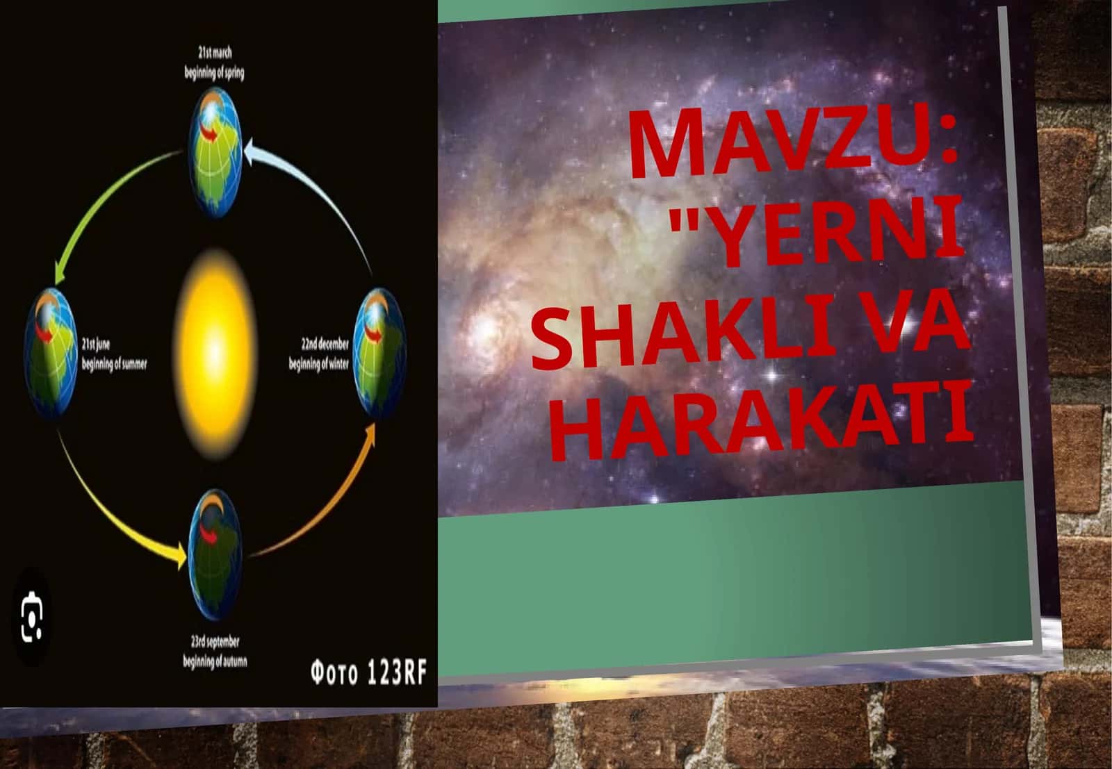 Yerni shakli va harakati 1