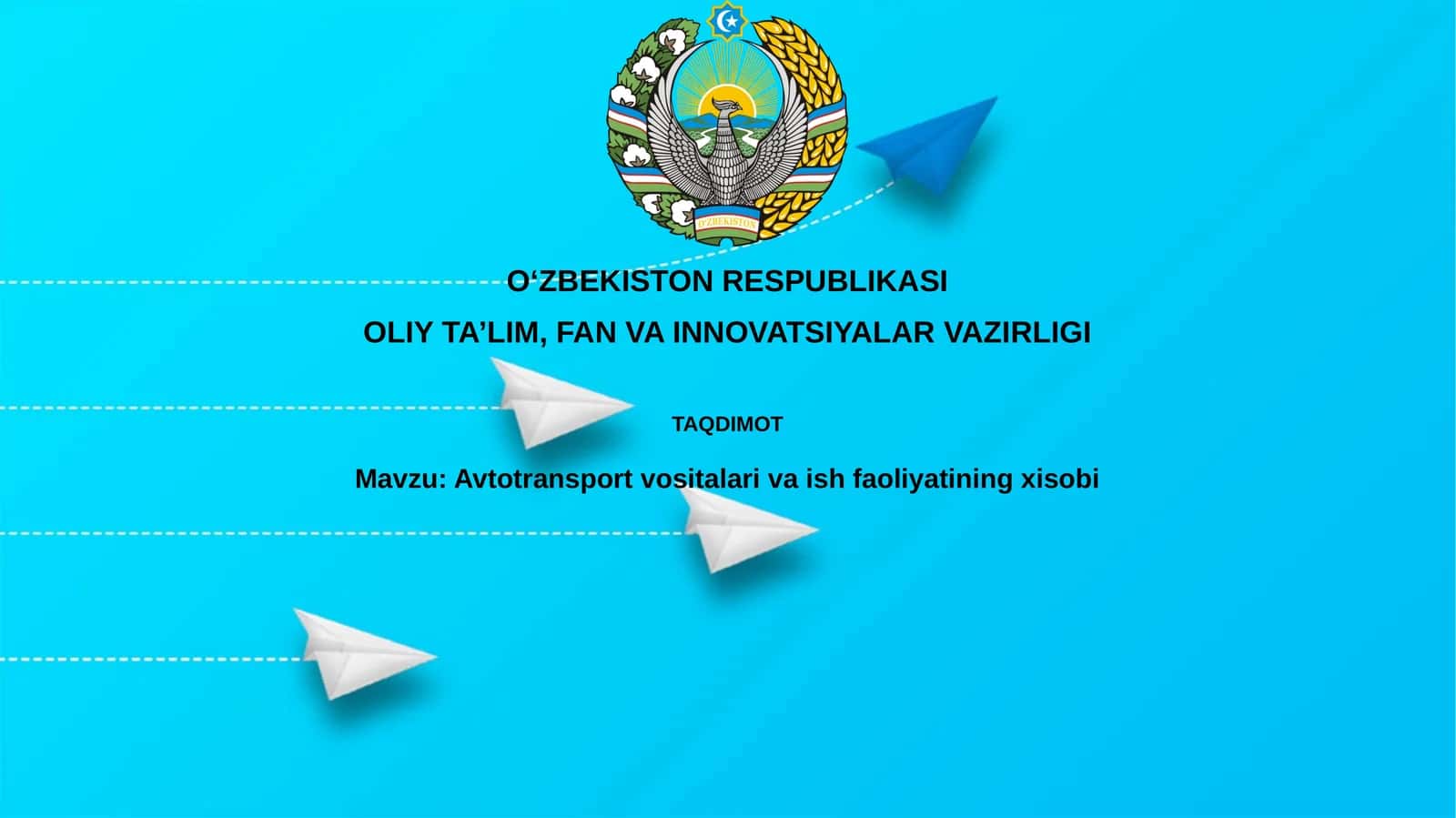 Avtotransport vositalari buxgalteriya hisobi 1