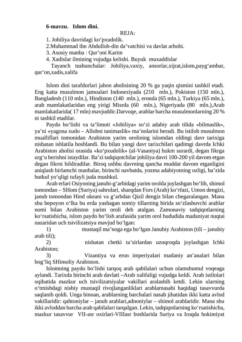 Islom dini 1
