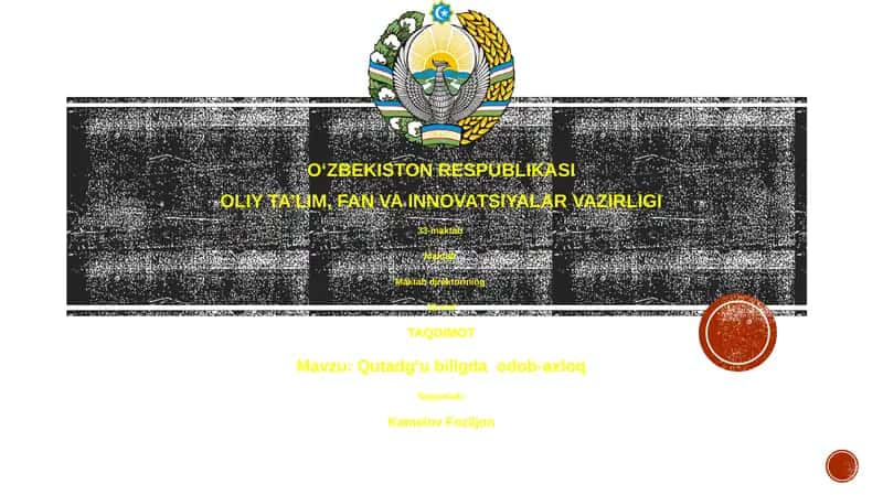 Qutadgʻu biligda odob-axloq 1