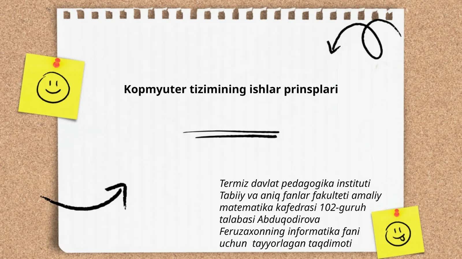 Informatika fani uchun taʼlim 1