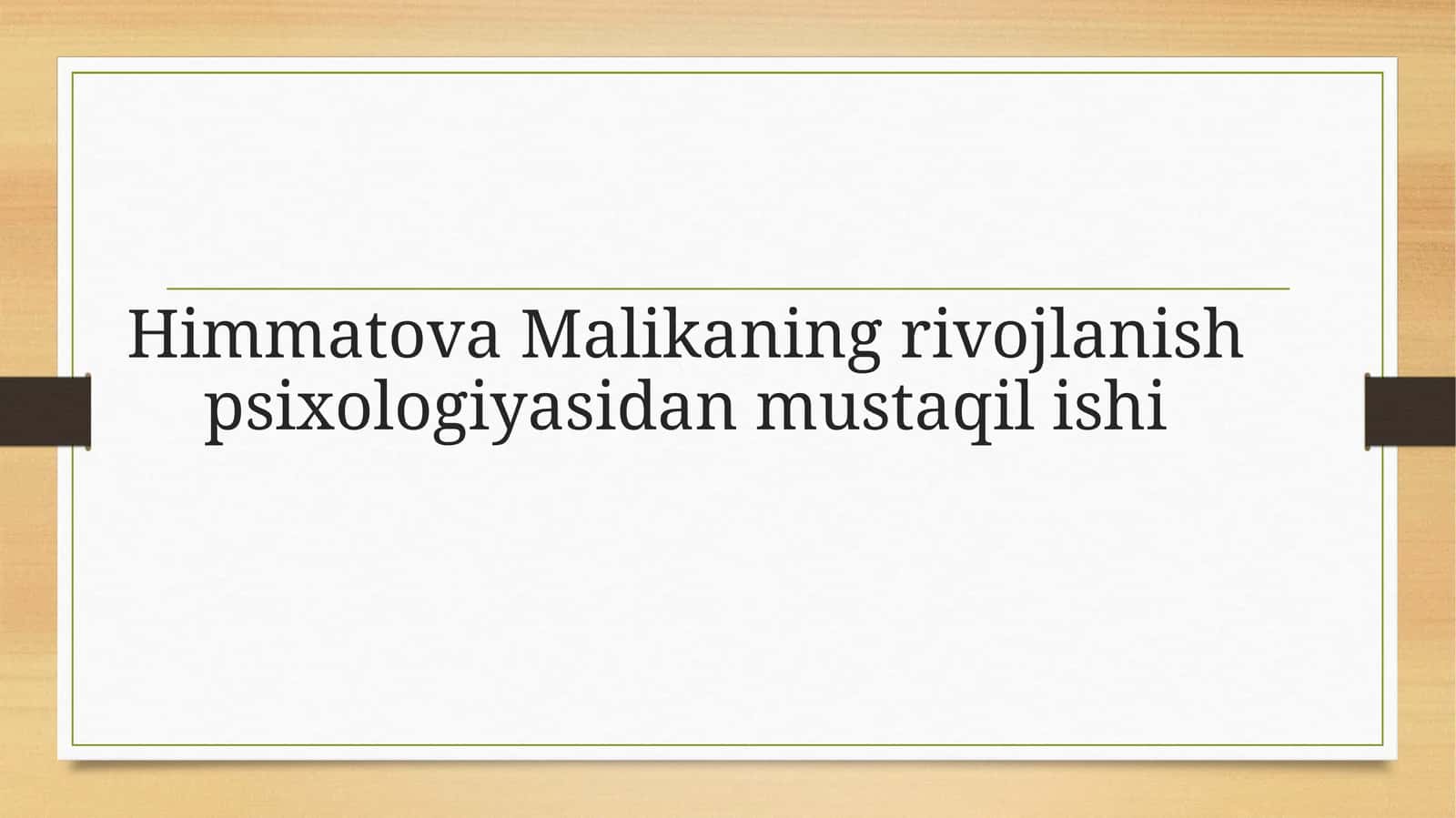 Rivojlanish Psixologiyasiga Kirish 1