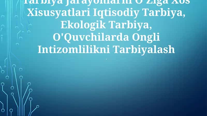 Iqtisodiy Ta'lim 1