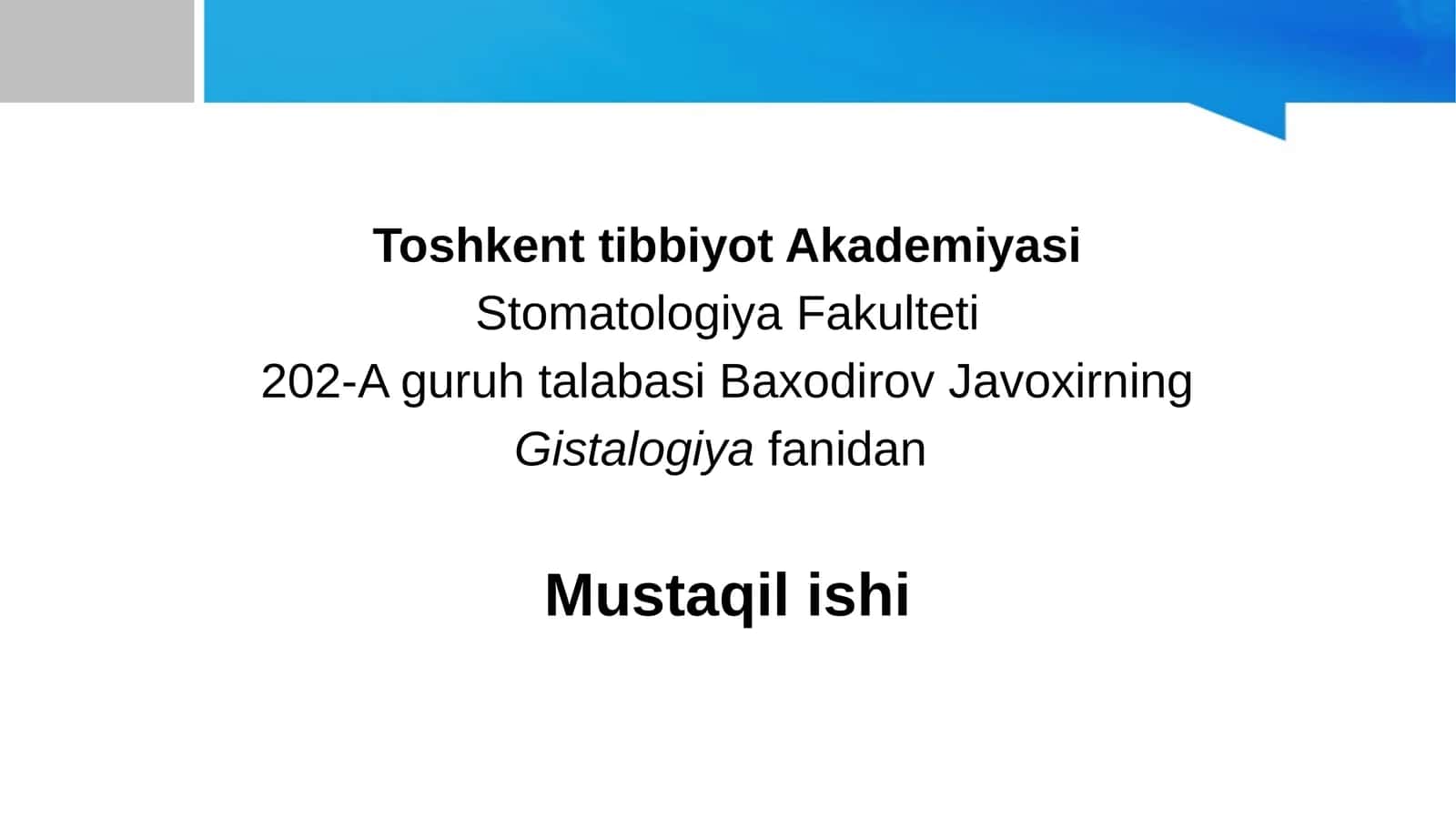 Tam bilish analizatori 1