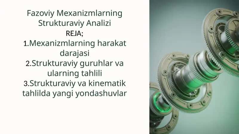 Fazoviy Mexanizmlarning Strukturaviy Analizi 1