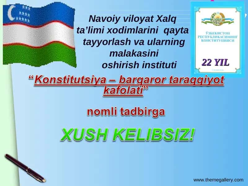 Islom Karimov Konstitutsiya 1