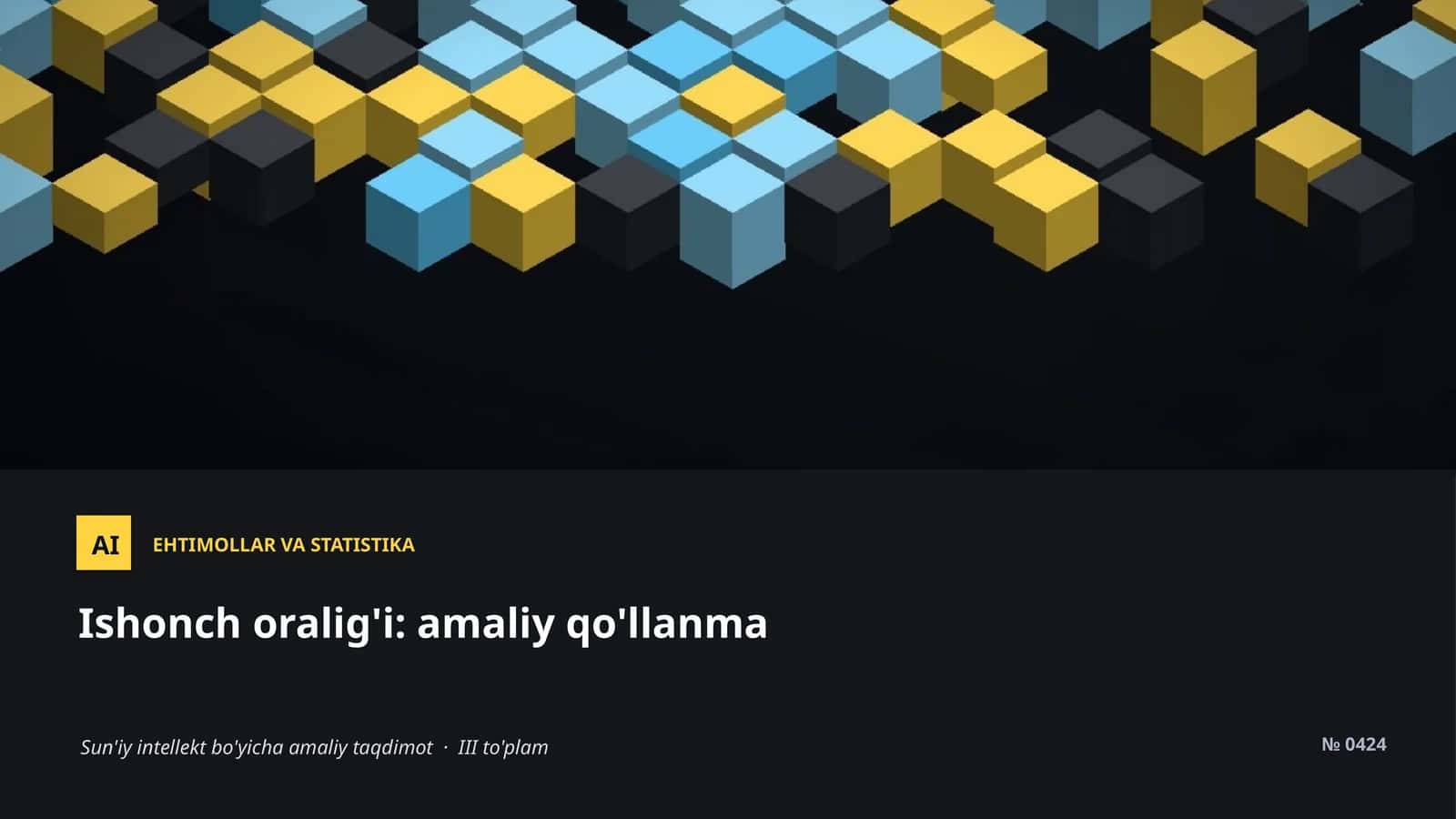 EHTIMOLLAR VA STATISTIKA 1