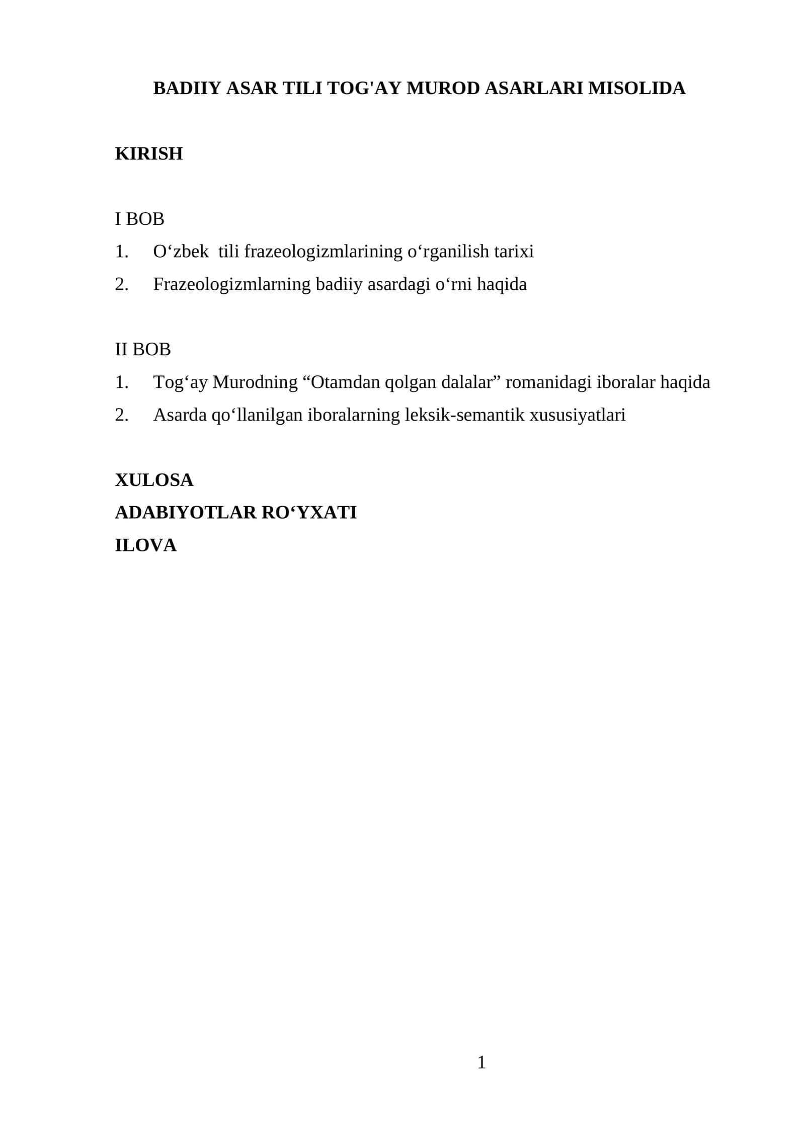 O‘zbek tili frazeologizmlarining o‘rganilish tarixi 1