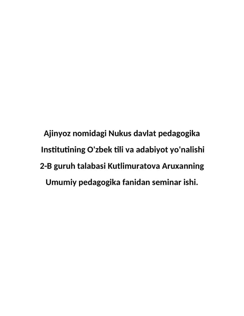 Korrektsion pedagogika asoslari. Inklyuziv ta’lim texnologiyasi 1