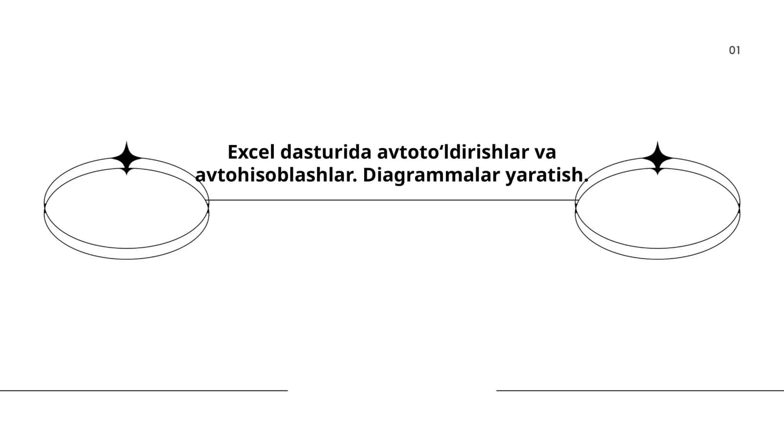 Excel dasturida avtotoʻldirishlar va avtohisoblashlar. Diagrammalar yaratish 1