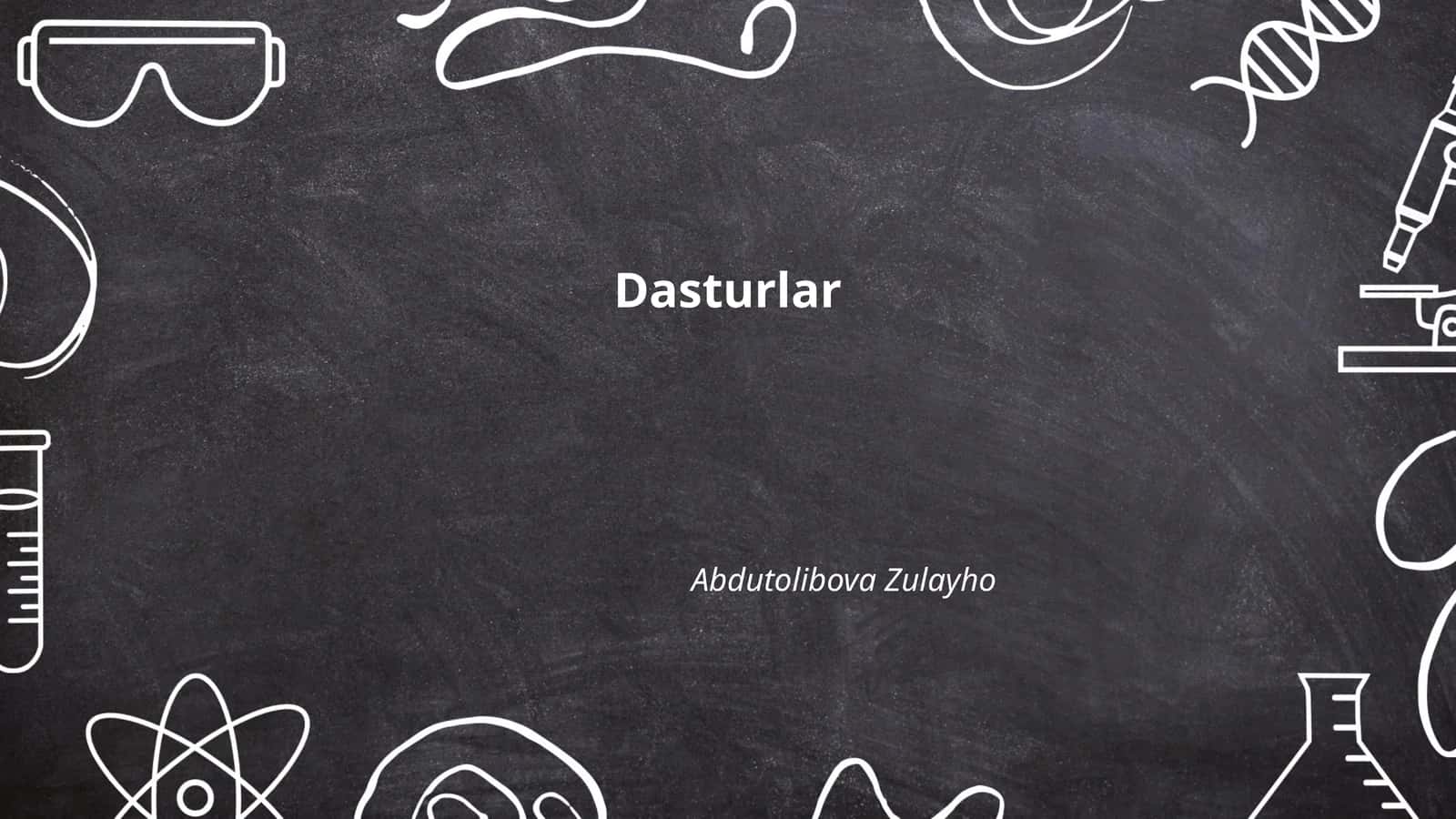 Dasturiy ta'minot 1